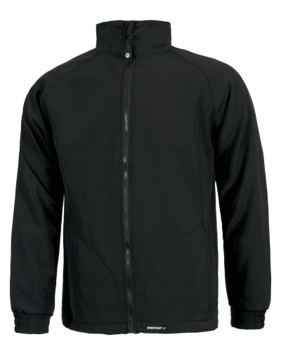 Giacca workshell doppio strato e polsini elastico BLACK