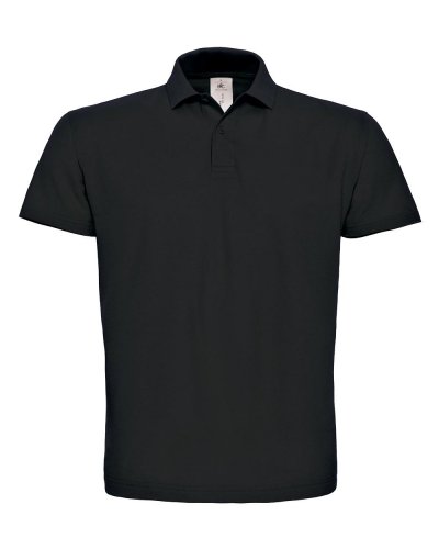 Polo uomo pique Black