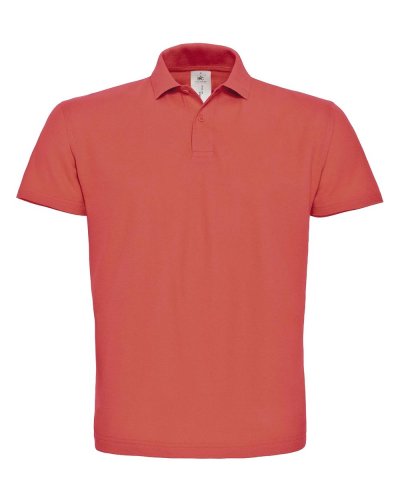 Polo uomo pique Pixel Coral