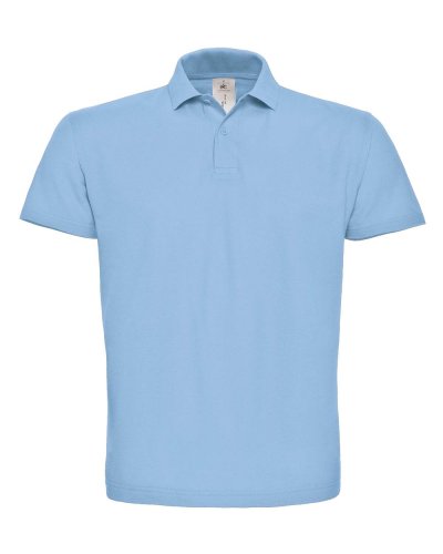 Polo uomo pique Light Blue