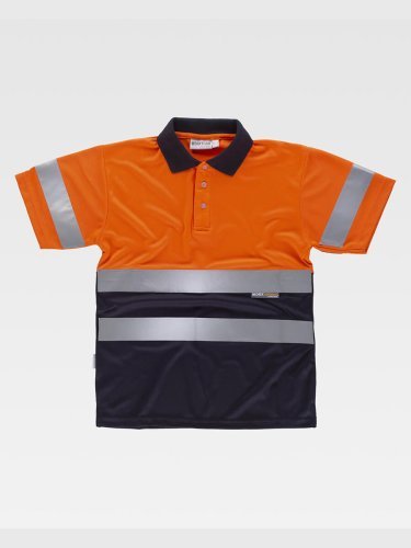 Polo Alta Visibilità  bicolore, manica corta, EN ISO 20471
