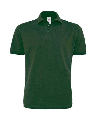Polo uomo pique Heavymill Bottle Green