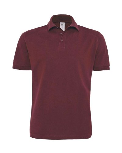 Polo uomo pique Heavymill Burgundy