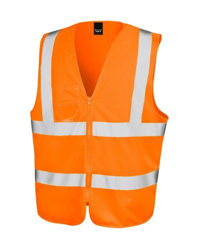 Zip I.D Safety Tabard Hi-Vis-Orange