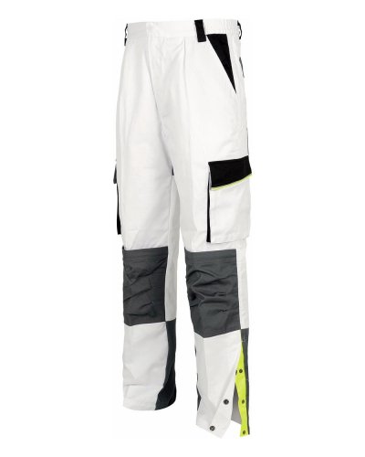Pantalone multitasche con rinforzi WHITE