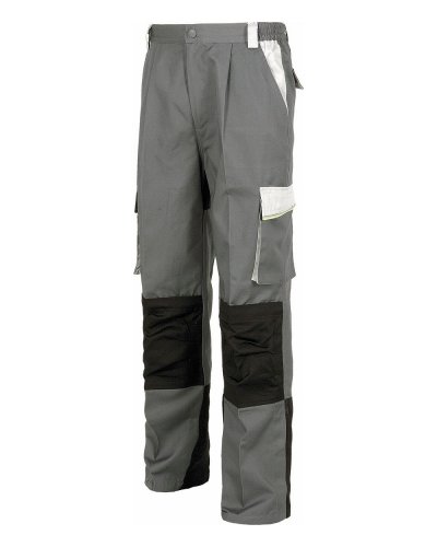 Pantalone multitasche con rinforzi Grigio Scuro/Grigio