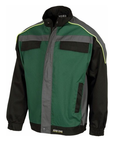 Giacca da lavoro con dettagli rifrangenti DARK GREEN