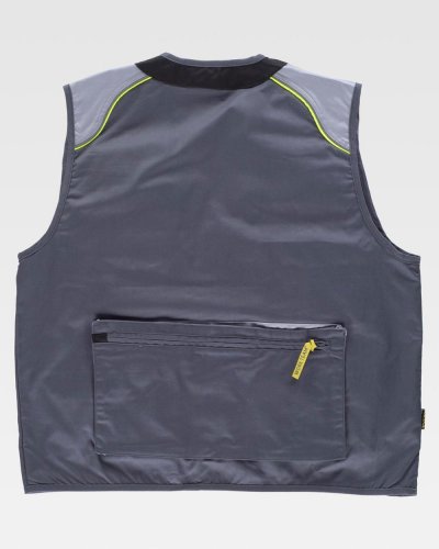 Gilet multitasche con dettagli rifrangenti