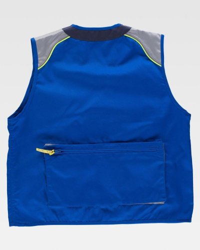 Gilet multitasche con dettagli rifrangenti