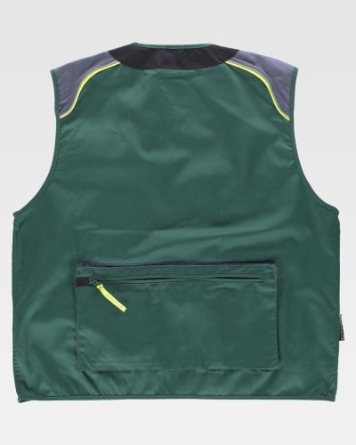 Gilet multitasche con dettagli rifrangenti