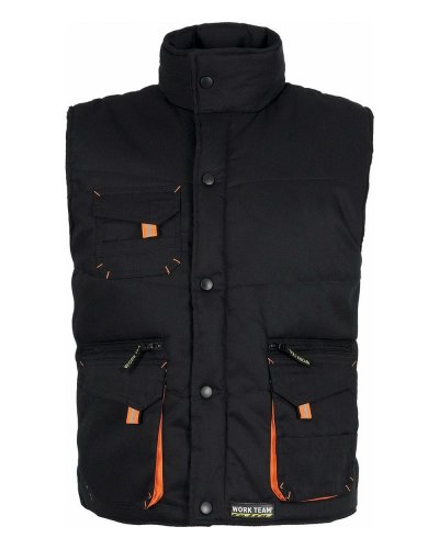 Gilet imbottito multitasche con dettagli rifrangenti