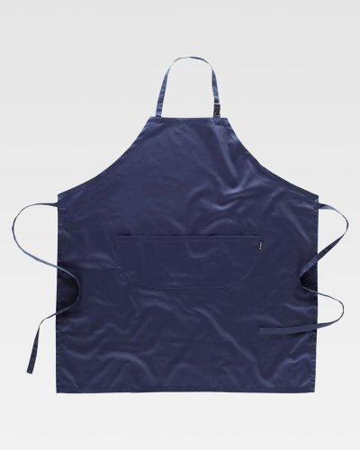 Grembiule lungo con pettorina con 2 tasche NAVY