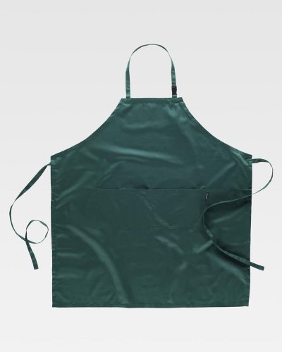 Grembiule lungo con pettorina con 2 tasche DARK GREEN