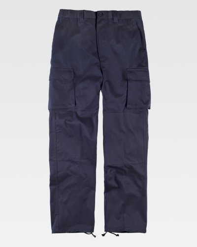 Pantalone multitasche con rinforzi NAVY