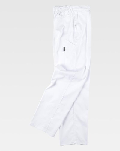 Pantalone con elastico in vita industriale WHITE