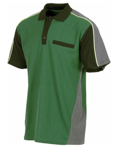 Polo da lavoro con taschino sul petto DARK GREEN