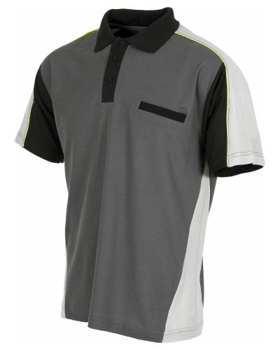 Polo da lavoro con taschino sul petto Dark Grey