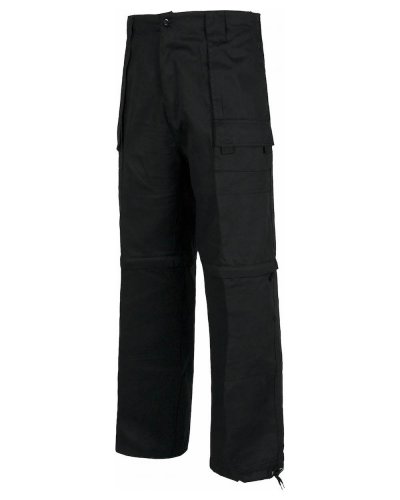 Pantalone multitasche con gambe staccabili BLACK