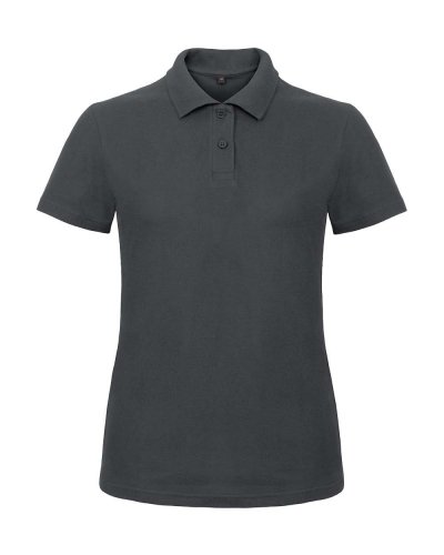 Polo donna Pique B&C Collection Antracite