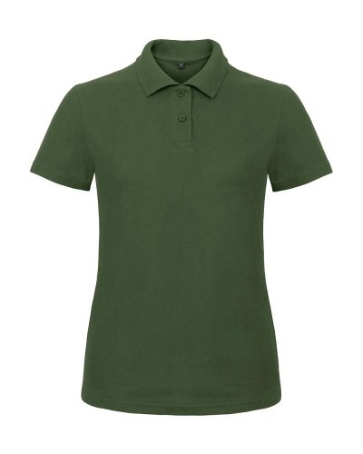 Polo donna Pique B&C Collection Bottle Green