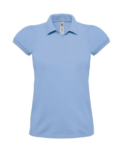 Polo donna Piqué Heavymill/women Sky Blue