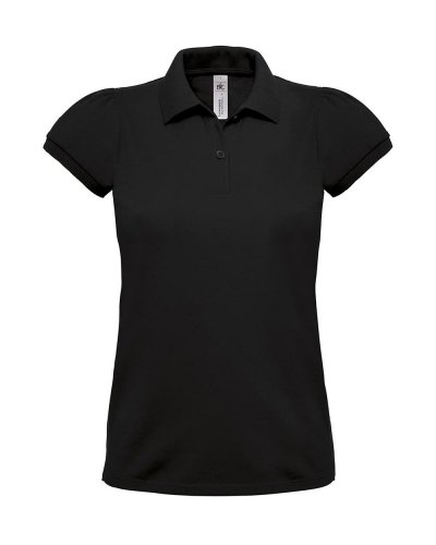 Polo donna Piqué Heavymill/women Black