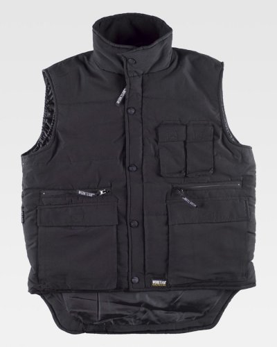 Gilet imbottito multitasche BLACK