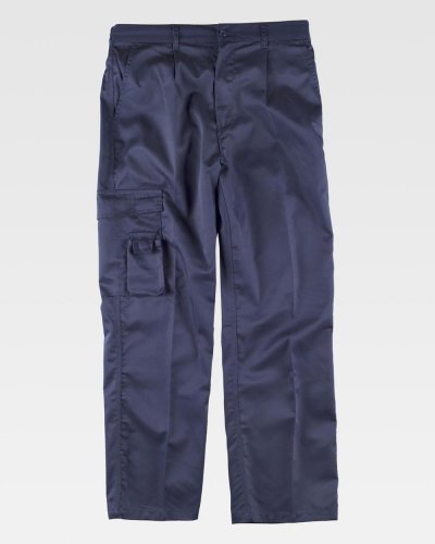 Pantalone multitasche con triple cuciture NAVY