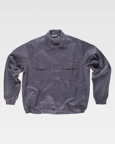 Giacca da lavoro 100% cotone con chiusura a cerniera