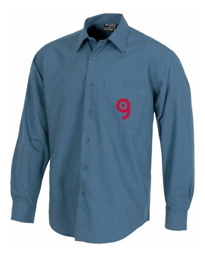 Camicia da lavoro lunga, taschino petto