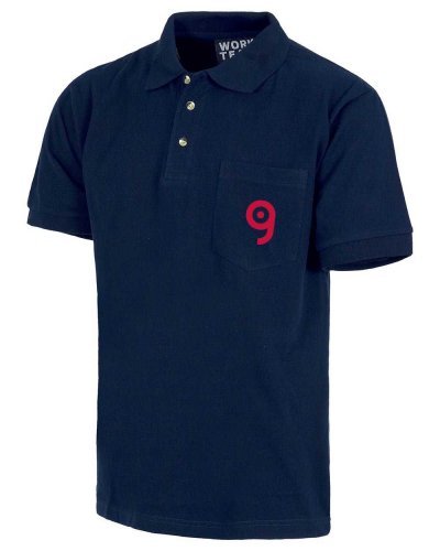 Polo da lavoro uomo 100% cotone con taschino