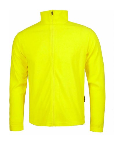 Maglione pile da lavoro full zip YELLOW FLUO