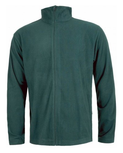 Maglione pile da lavoro full zip DARK GREEN