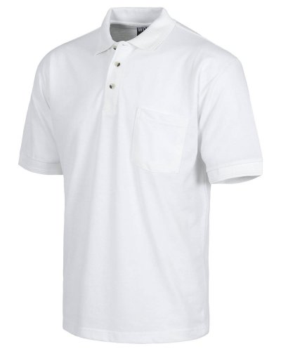 Polo a maniche corte con taschino WHITE