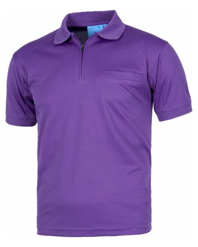 Polo con zip PURPLE