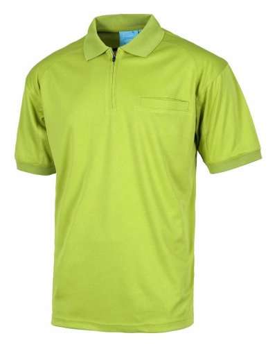 Polo con zip PISTACHIO