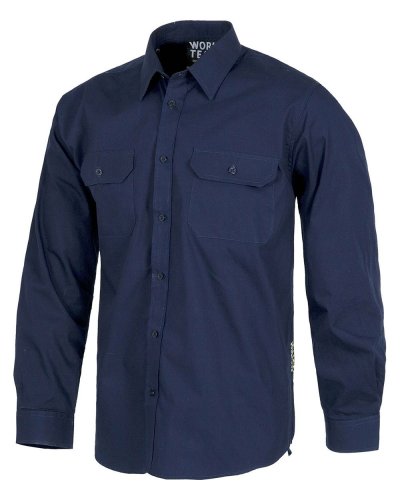Camicia da lavoro maniche lunghe con 2 taschini