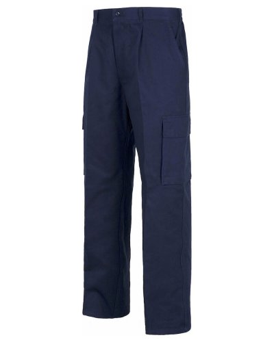 Pantalone da lavoro multitasche con elastico NAVY