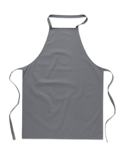 Grembiule con pettorina senza taschini Grigio