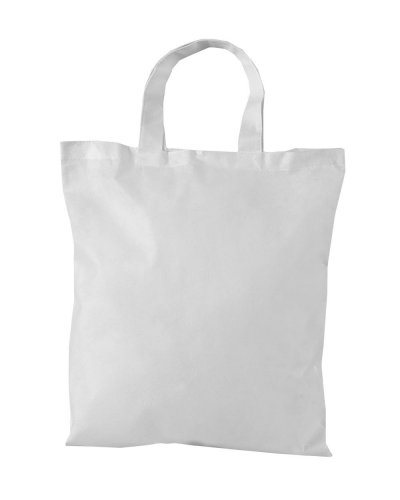 Borsa shopper TNT manici corti Bianco