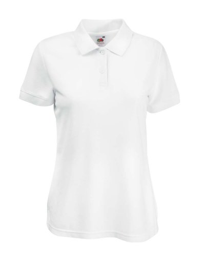 Polo tessuto misto Bianco