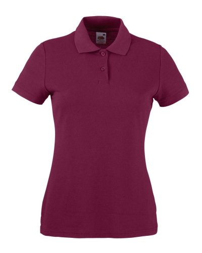 Polo tessuto misto Burgundy