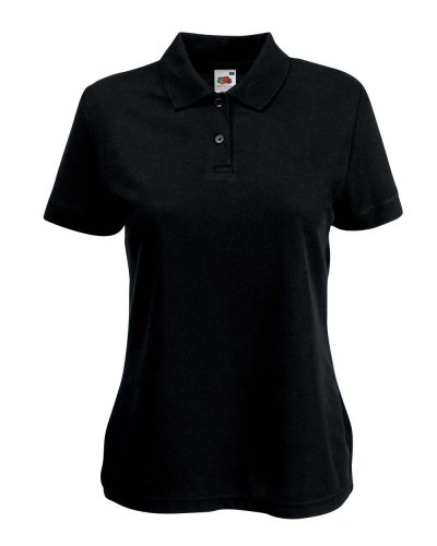 Polo tessuto misto Nero
