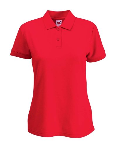 Polo tessuto misto Rosso