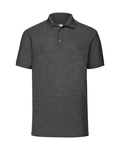 Polo tessuto misto Dark Heather Grey