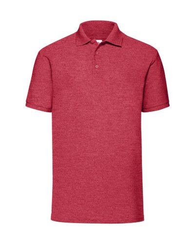 Polo tessuto misto Vintage Heather Red