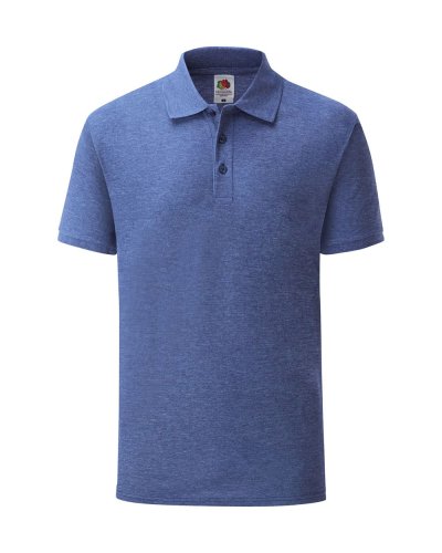 Polo tessuto misto Retro Heather Royal
