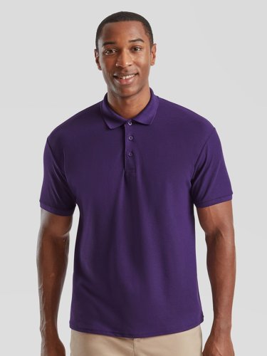 Polo  bianca, manica corta, 65% poliestere 35% cotone