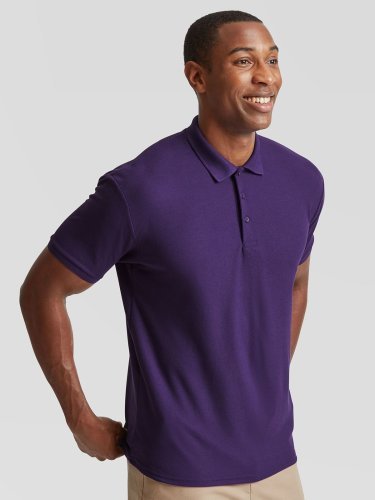 Polo  bianca, manica corta, 65% poliestere 35% cotone