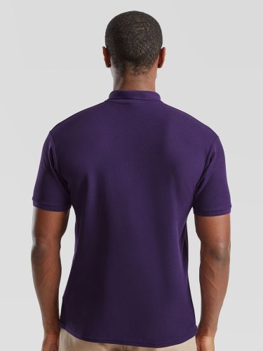 Polo  bianca, manica corta, 65% poliestere 35% cotone